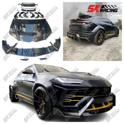 For Lamborghini URUS 18-22 DRY Carbon Fiber Wing Fender Front Rear Diffuser Kits