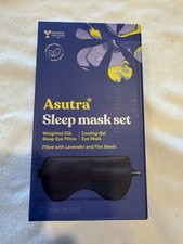 Asutra 2-Piece Sleep Mask Set-Weighted Pillow  Cooling Mask W/Lavender