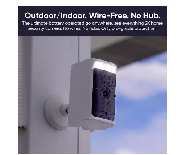 Wyze Battery Cam Pro Wireless Indoor/Outdoor 2K HD Security Camera Color WYZECOP