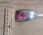 1847 Rogers Bros. Silverplate HERITAGE BON BON SERVING SPOON 6" Vintage — photo 8