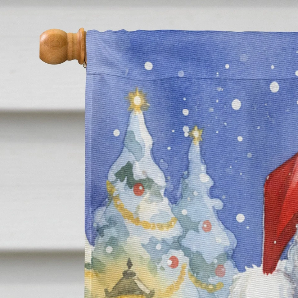 Pinzón cebra Caroline's Treasures con bandera de la casa de Santa Claus FNT1229CHF Foto 3 de 4