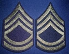 PAIR WW2( LATE WAR) US ARMY SERGEANT 1ST CLASS STRIPES