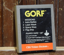 GORF CBS VIDEO GAMES FOR ATARI 2600 GAME CONSOLE VINTAGE 1981 1982 UNTESTED TOY