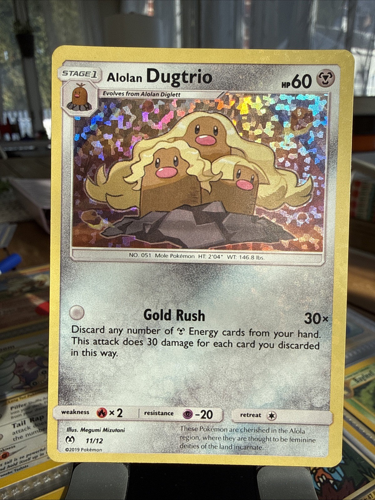 Pokémon Alolan Dugtrio Holo Rare Card 11/12 VLP/NM Promo 2019 McDonalds Promo
