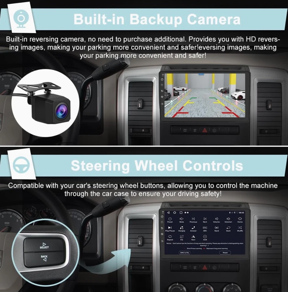 (4GB+64GB) Car Radio Stereo Upgrade for Jeep Wrangler JK 2007-2018 Compass Grand - Image 4 of 4