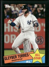 2020 Topps #85AS-43 Gleyber Torres 1985 Topps Baseball All-Stars Black #/299