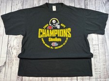 Vintage Y2K Pittsburgh Steelers Graphic Shirt AFC Champions 2005 NFL Black XL