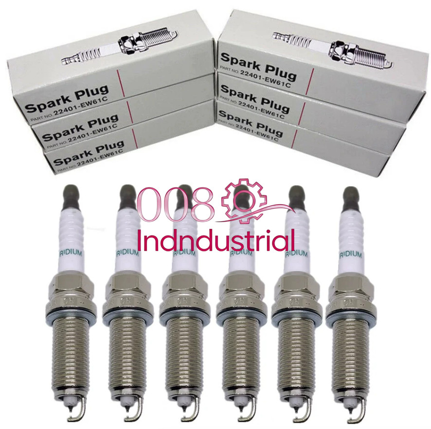 6PCS OEM Denso 22401-EW61C Dual-Iridium Spark Plugs