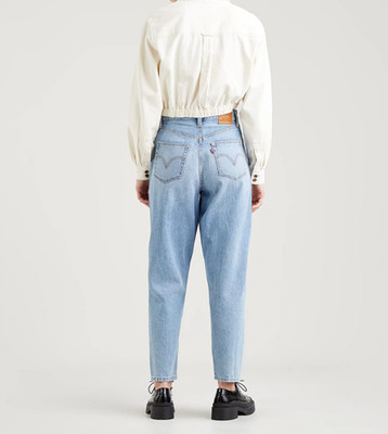 Levi's Damen Jeans Blau Baumwolle W25 L29 High Loose Taper Hose 178470015