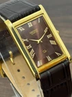 Vintage Seiko Quartz Men's Wrist Watch -Slim Profile-Leather Strap