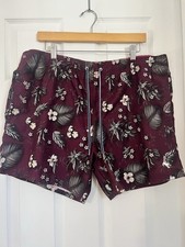 Ted Baker London Burgundy Men Swim Trunks Size XL