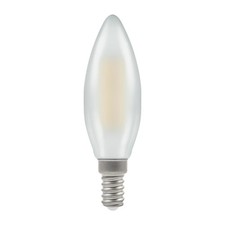 Image of 5 X 4.2W SES CANDLE LED FILAMENT CROMPTON WARM WHITE DIMMABLE 470lm 7208-1 BULB