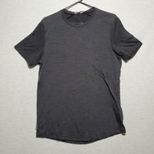 Icebreaker Shirt Mens Large Gray Merino Wool Cool-Lite Performance Tee Camp Hike
