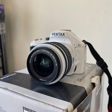 PENTAX K-x White DSLR 18-55mm 55-300mm Double Lens Kit Tested