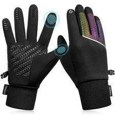 Kids Winter Warm Gloves for Boys Girls Touchscreen Anti-Slip Cold Weather Kid...