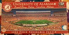 Alabama Crimson Tide Bryant Denny Stadium 1000 Piece Panoramic Puzzle NEW SEALED