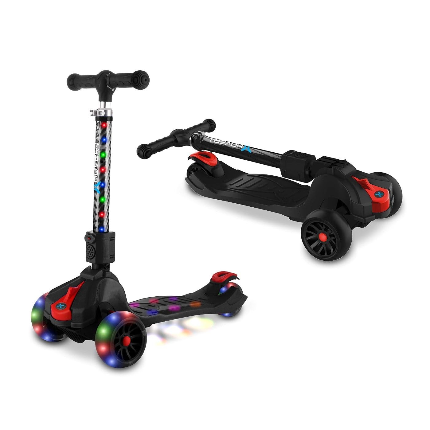 Ziggy Folding Kick Scooter for Kids 5+ Year Old | Features Lean-to-Turn Axle,...