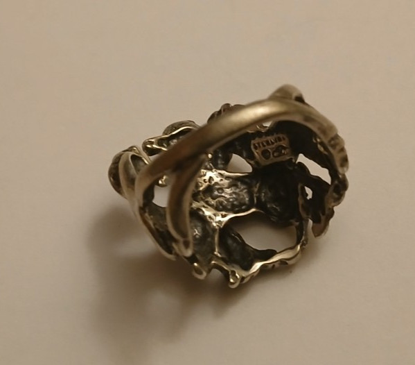 THREE HORSES SOLID STERLING SILVER RING - image 8