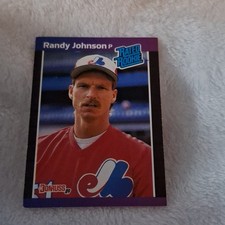Donruss 1989 Rated Rookie Randy Johnson #42 Montreal Expos *Denotes* Card