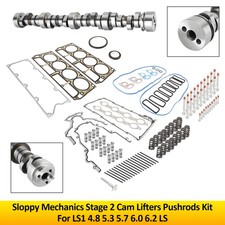 Sloppy Mechanics Stage 2 Cam Lifters Pushrods Kit For Ls1 4.8 5.3 5.7 6.0 6.2