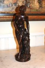 Antique Bronze Sculpture “La Baigneuse” The Bather by Etienne Falconet, 16” — photo 10