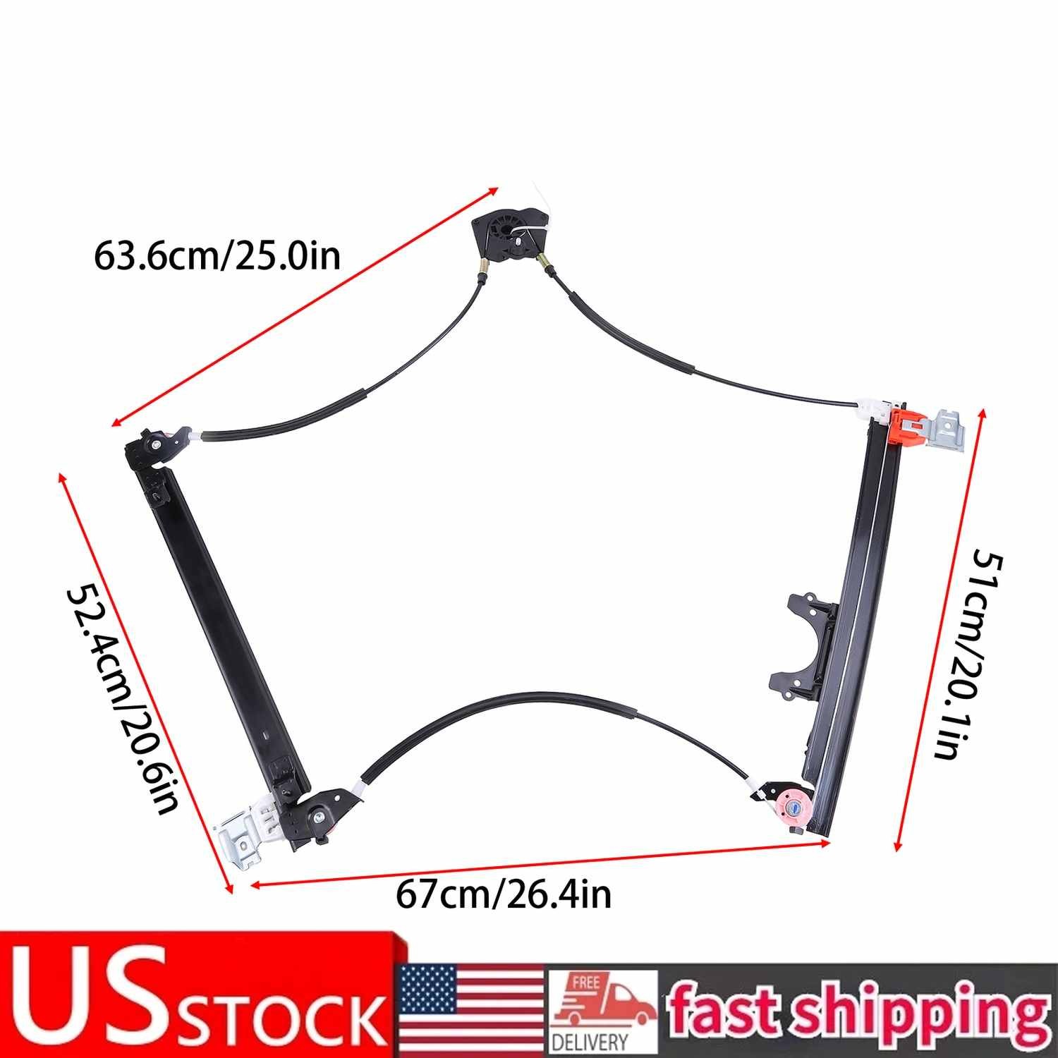 Maserati Quattroporte 2003-2004 Window regulator P/N 66944900