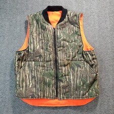 Vintage RedHead Vest Realtree Camo Blaze Orange Hunting Reversible Mens Medium