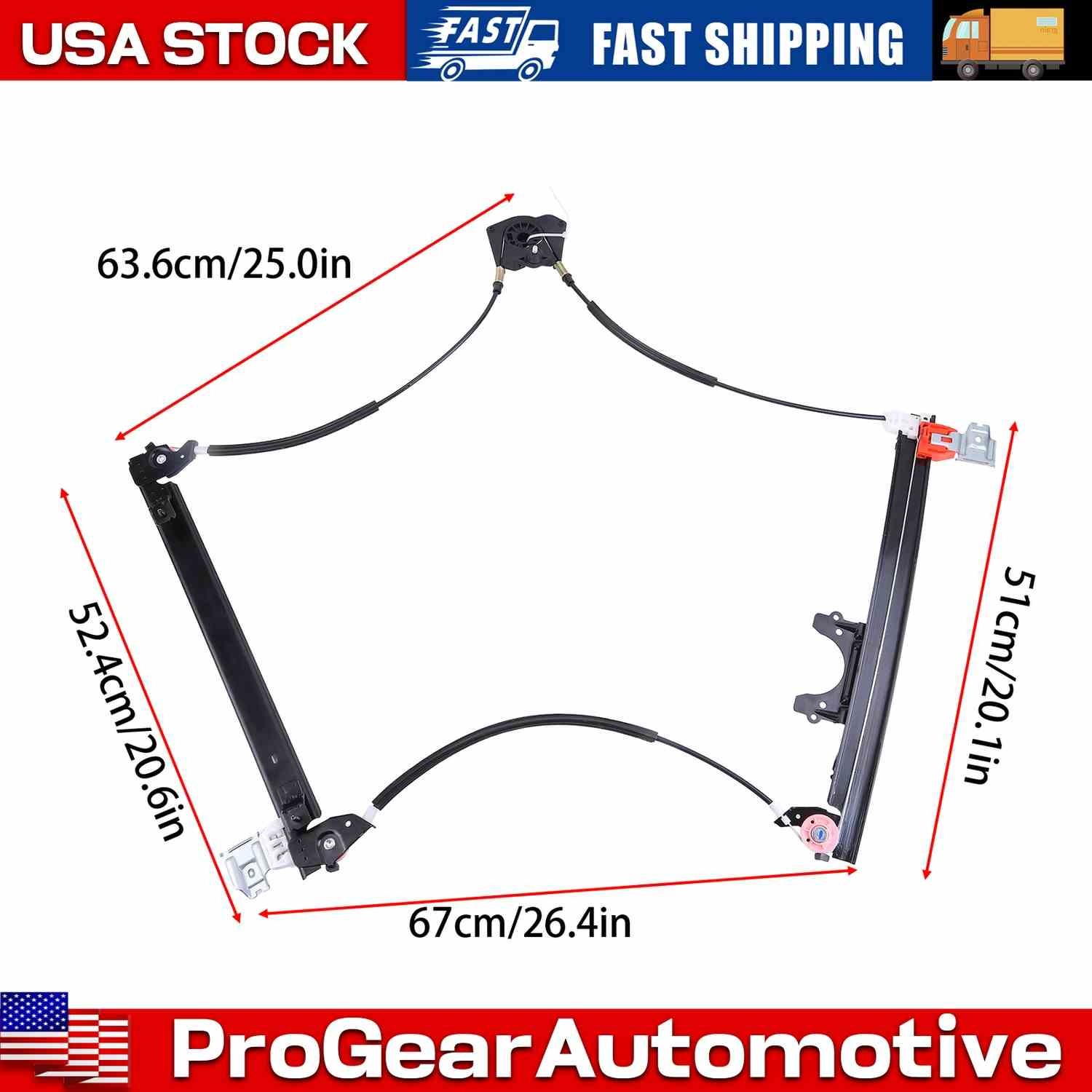 84934200 Window Regulator Replacement For Maserati Quattroporte 2003-2004 3.2L