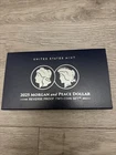 2025 S Reverse Proof $1 Morgan and Peace Silver Dollar 2pc Set Box ,OGP & COA