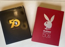 Playboy 50 Years Anniversary Book + Playboy Cover to Cover 50s w/ DVD Collectors