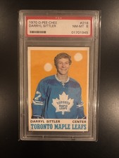 1970-71 O-Pee-Chee - Darryl Sittler #218 RC PSA 8 #66089826, Toronto Maple Leafs