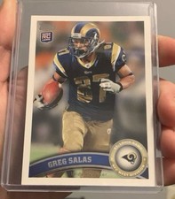 Greg Salas #373 ROOKIE CARD St. Louis Rams Topps 2011. rookie card picture