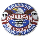 Vintage American Gasoline Porcelain Sign - Blad Eagle Powerful Gas Pump Sign