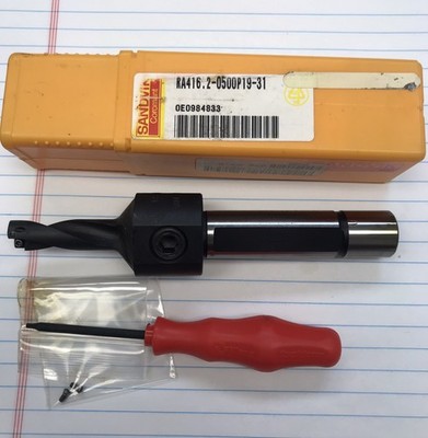 1 pc.  RA416.2-0500P19-31 SANDVIK  1/2  3XD SS INDEXABLE DRILL (loc stk)