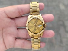 Vintage Golden Seiko 5 Automatic 21 Jewels Day-Date SS Men's Japanese Wristwatch