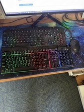 2 Keyboard 1 Mouse Combo RGB Gaming Excellent Condition