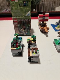 Lego Minecraft Sets 21102, 21113, 21123, 21129, 21152 Incomplete