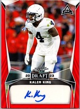 2023 Leaf Draft #BA-KK1 Kalen King Autographs Red