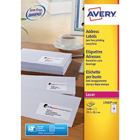 Avery L7163-100 Address Labels 100 sheets - 14 Labels per Sheet