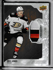 2019/20 UPPER DECK ENGRAINED MAX JONES 3 COLOR ROOKIE PATCH RC #65 #d/35