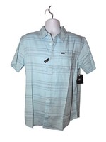 O'Neill Seafaring Stripe Blue Button Down Short Sleeve Men's Top M NWT