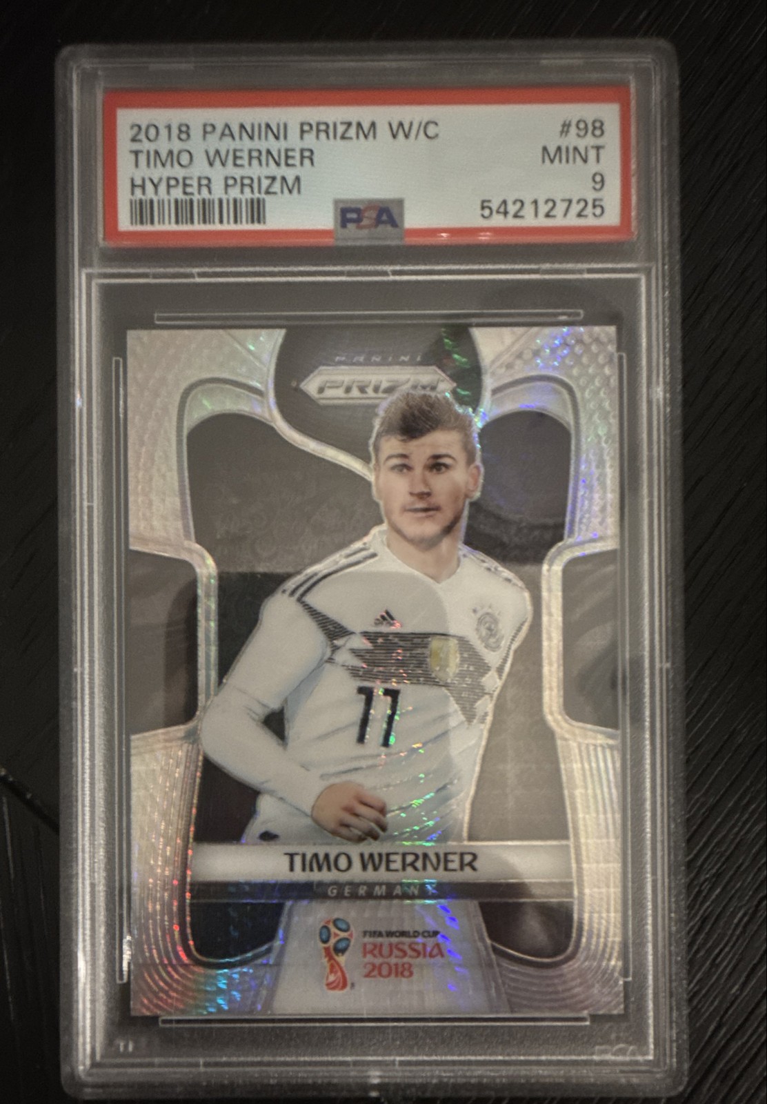2018 Panini Prizm World Cup - Timo Werner #98 Hyper Prizm