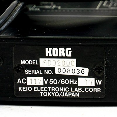 Korg SDD-2000 Vintage Rackmount Digital Delay & Sampler 12-Bit