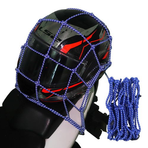 Motorcycle 6 Hook Web Mesh Luggage Helmet Holder Bike Carrier Cargo Net 16" *16" - Picture 10 of 13