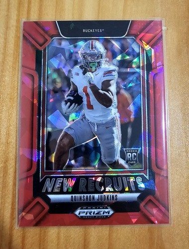 2025 Panini Prizm Draft Picks Quinshon Judkins Rookie New Recruits Red Ice (RC)