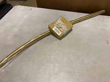 Signature Hardware 466758 60" Curved Brass Shower Rod