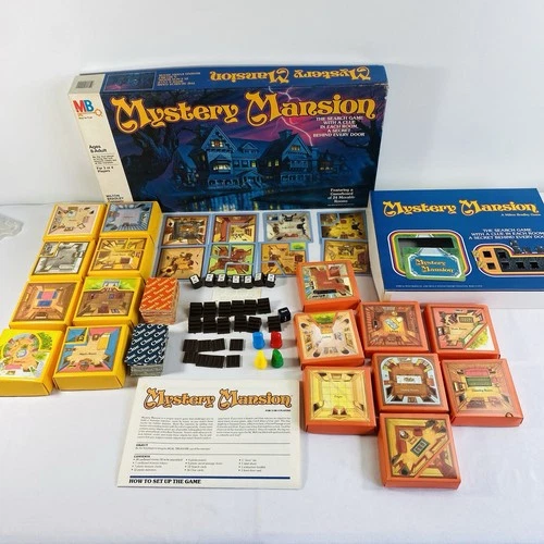 Vintage 1984 Mystery Mansion Board Game  Milton Bradley - Complete