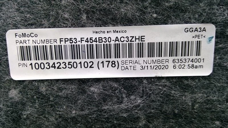 2014 - 2020 LINCOLN MKZ REAR UNDER DECK SHELF PACKAGE TRAY TRIM PANEL COVER - Image 3 of 4