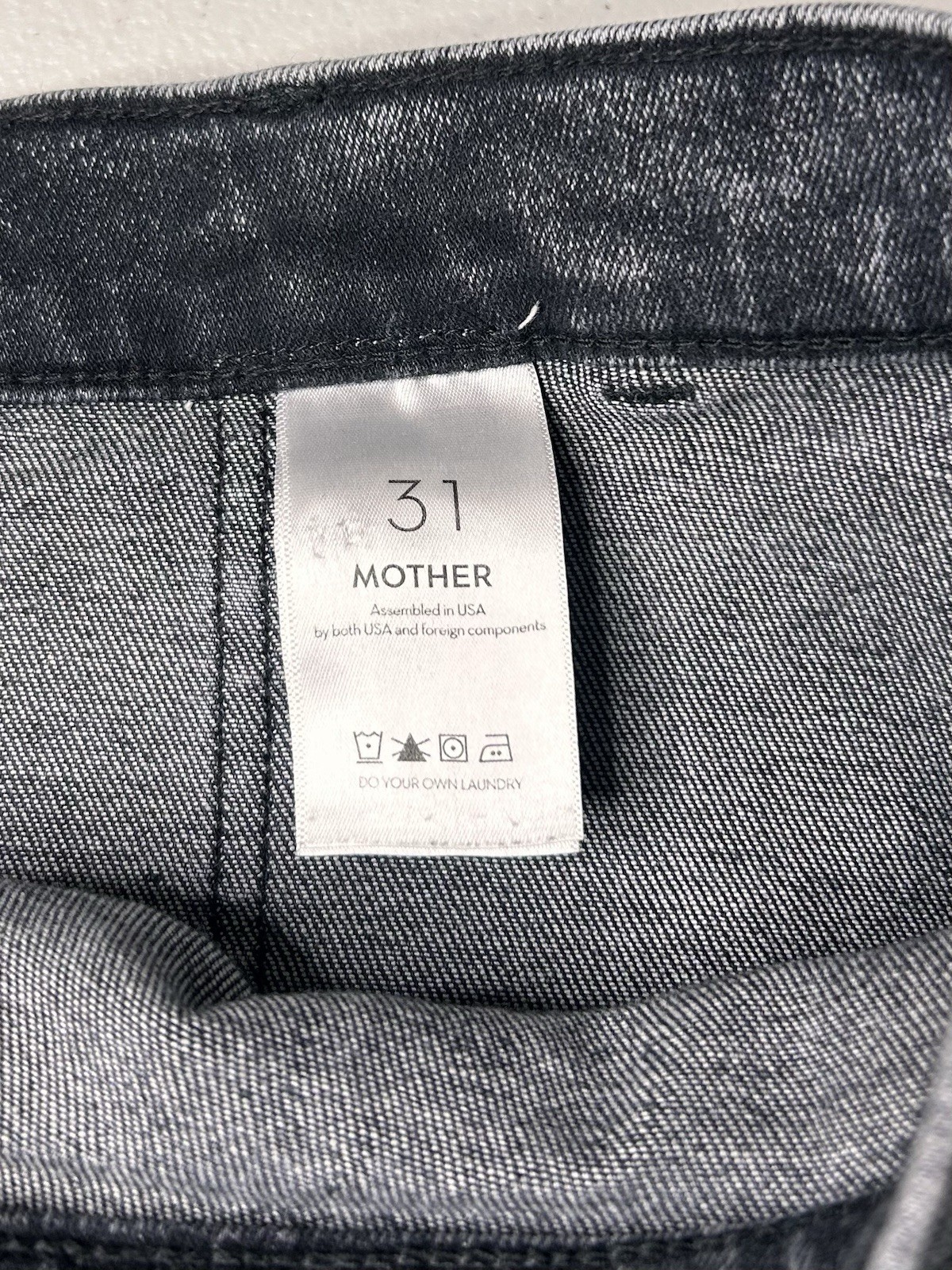 Mother Wrapper Patch Springy Ankle Jeans Sz 31 Train Stops