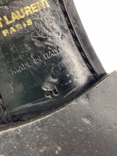 SAINT LAURENT Stivali Taglia 40 Nero Pelle 379762